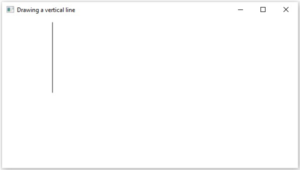 Drawing Vertical Line