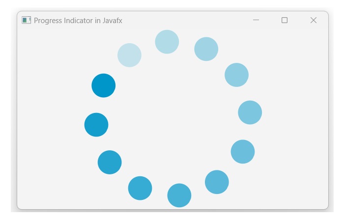 ProgressIndicator Output