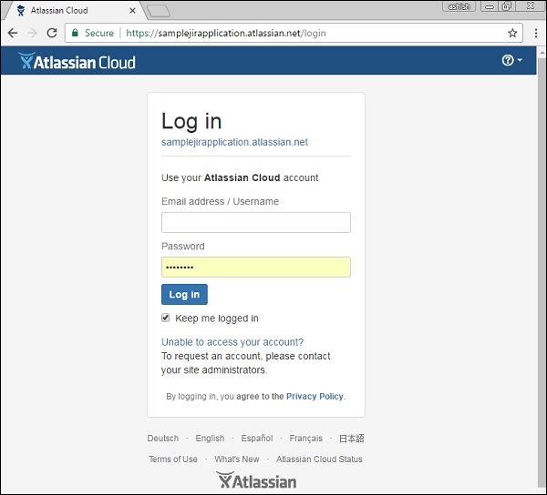 Login Credentials