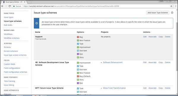 New Issue Types Schema