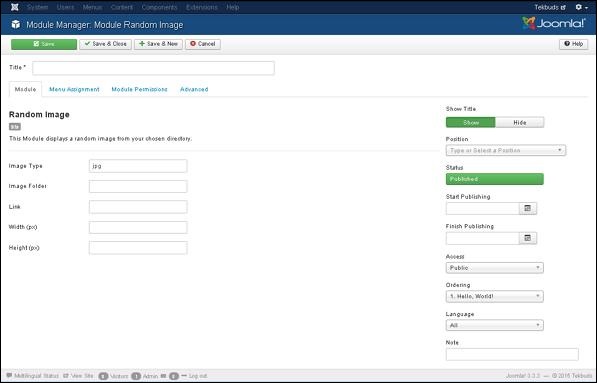 Joomla Random Image Module