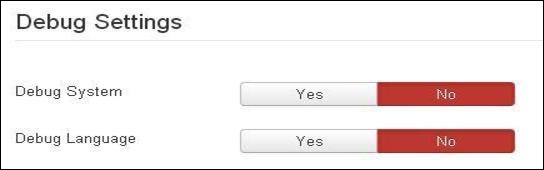 Joomla System Settings