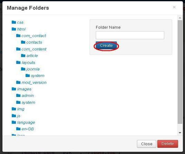 joomla Template Manager