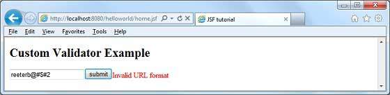 JSF custom validator1