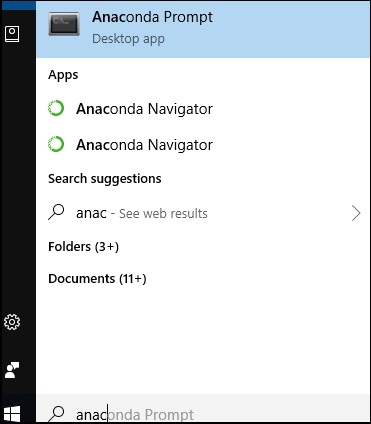 Anaconda prompt