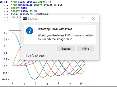 QtConsole output as HTML