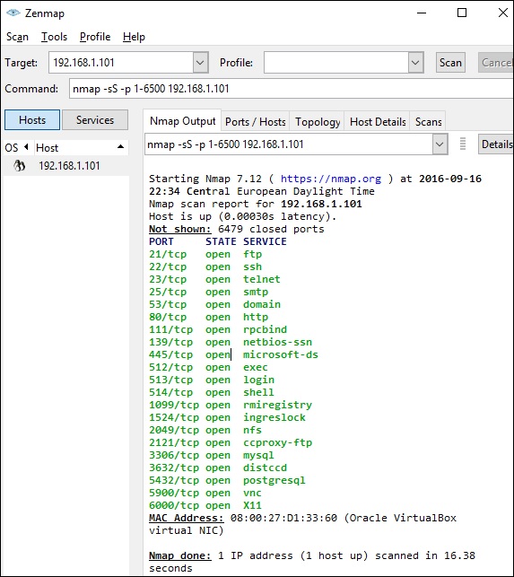 ZenMap Command