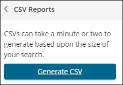 CSV Reports