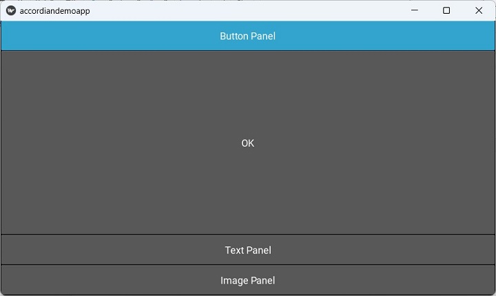 Kivy Accordion Button Panel