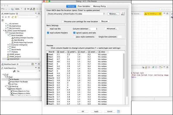 Adding Datafile