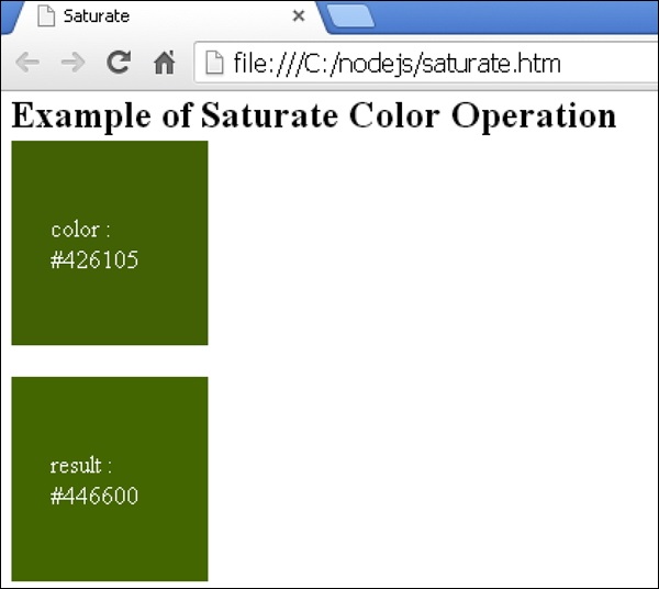 Less Saturate