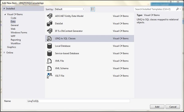 LINQ to SQL