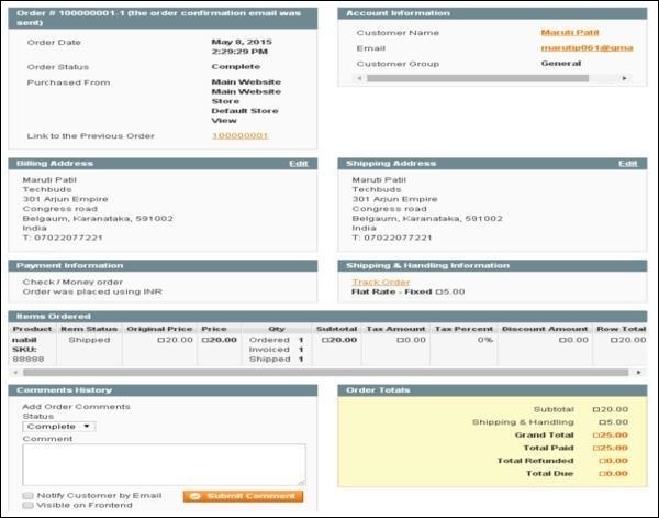 Magento Orders Life Cycle