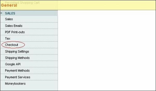 Magento Setup Check Out Options