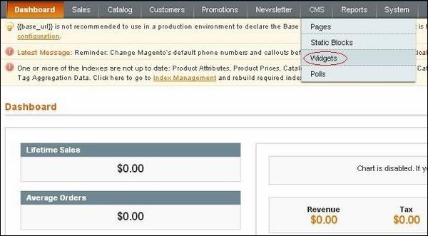 Magento Setup CMS