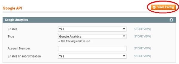 Setup Google Analytics