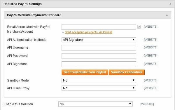 Magento Setup Payment Methods