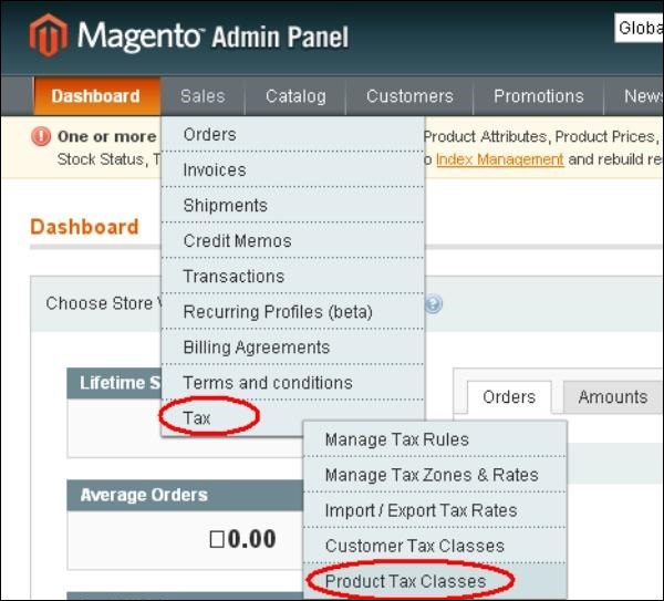 Magento Setup Taxes