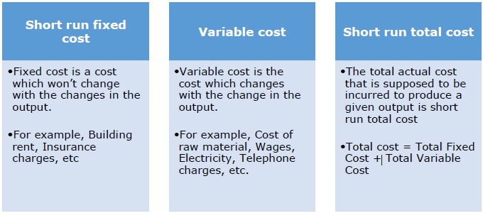 Short Run Cost Types