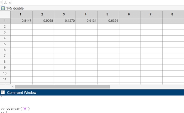 matlab command window