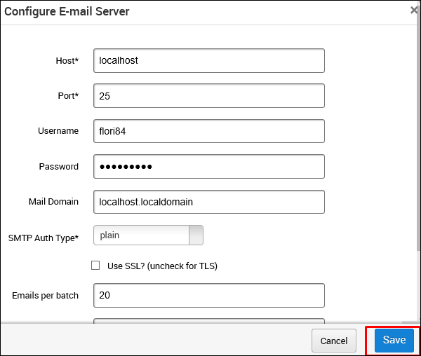 Mailserver Settings