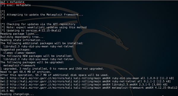 msfupdate Command