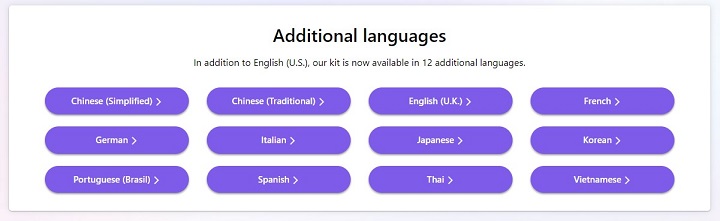 Additional Languages