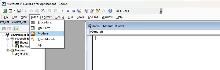 Create a New VBA Script