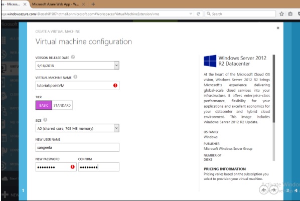 Create a Virtual Machine