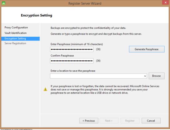 Encryption Setting