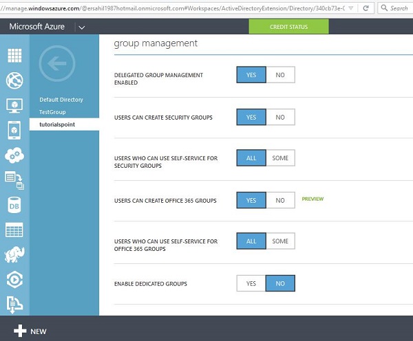 Policy Setup for SSGM