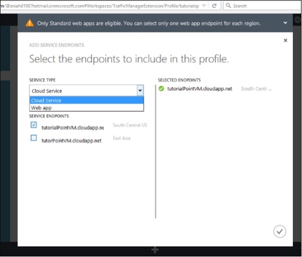 Endpoints Traffic Manager