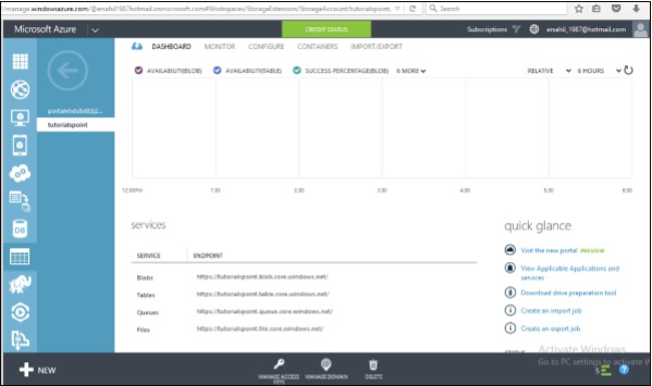 Storage Account Endpoints