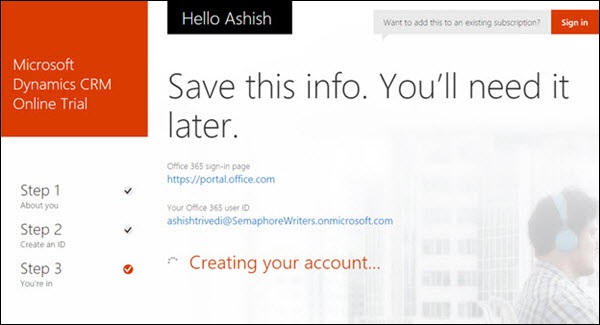 Mscrm Online Registration Step 5
