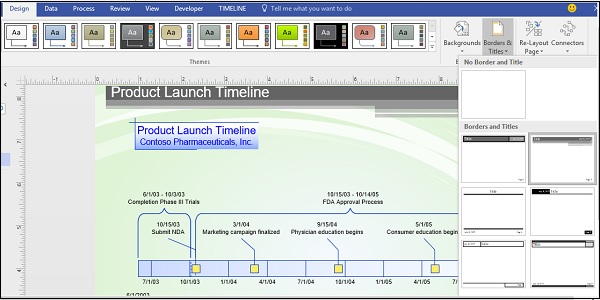 Formatting Timelines