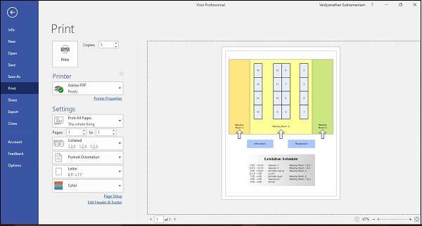 Printing Diagrams