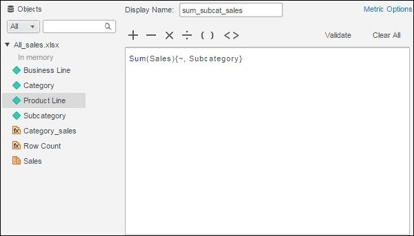 Nested Metric 1