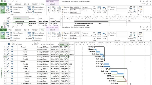 Detail Gantt