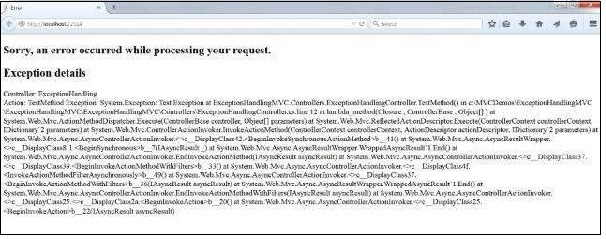 MVC Exception