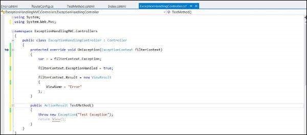 MVC Exception Handling