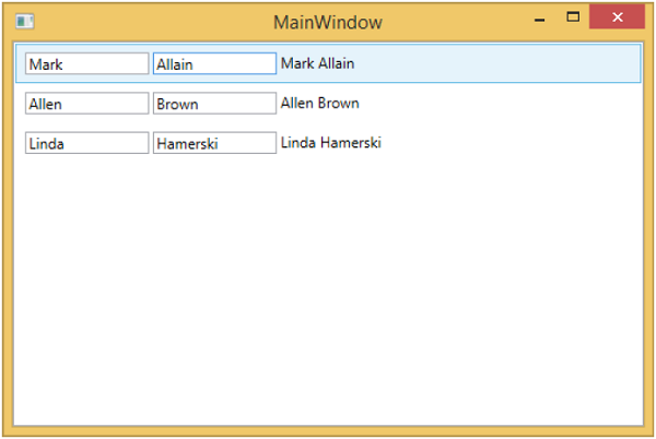 WPF Data Templates Main Window