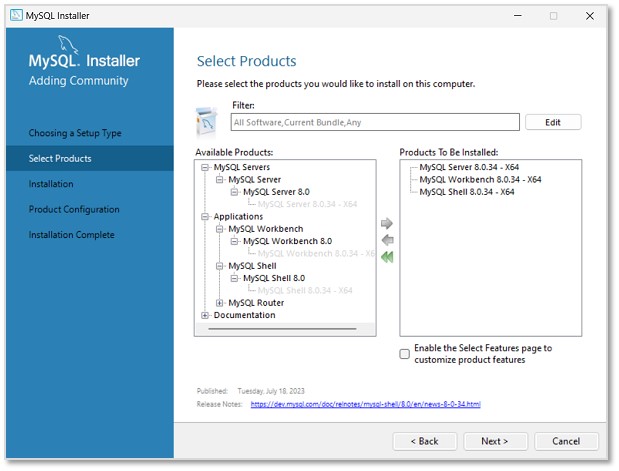 MySQL Select Products