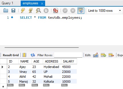 mysql