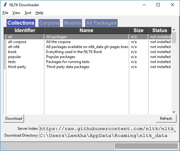 Natural Language Toolkit Download