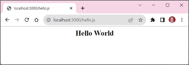 Localhost Hello World