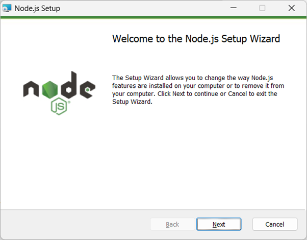 Nodejs Setup Wizard