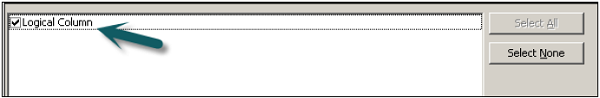 Select Logical Column