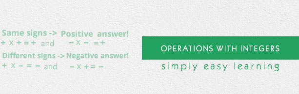 Operations with Integers