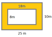 Area between two rectangles Example1