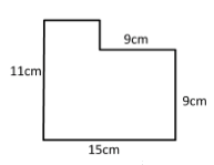 Finding the missing length in a figure Example2